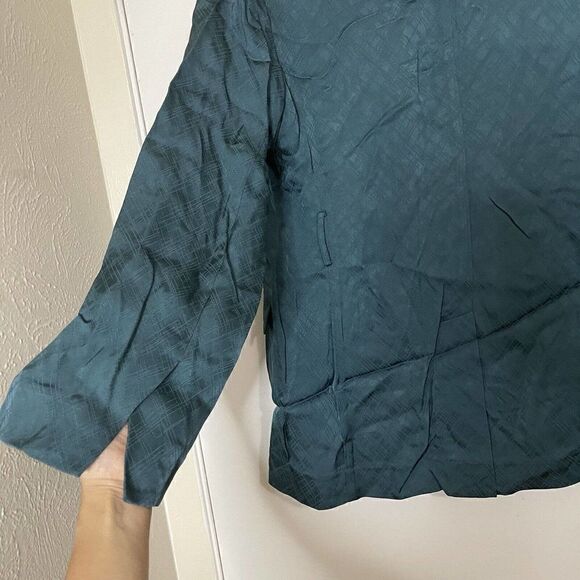 NEW Equipment Ramon Textured Blazer Green Blazer Jacket US 6 $595 -no belt- - Picture 7 of 8